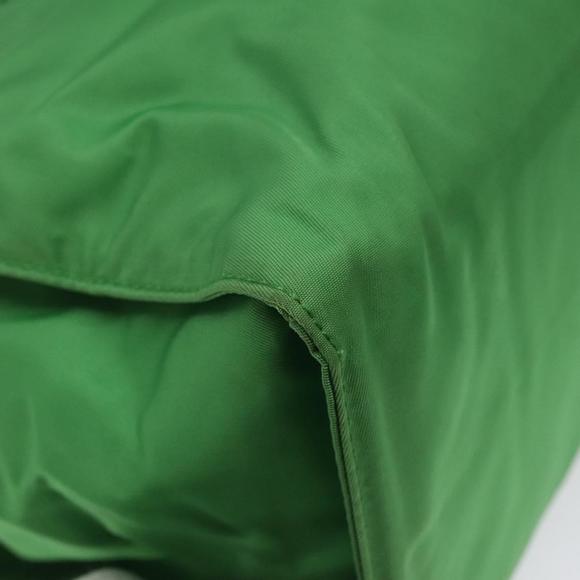 PRADA Hand Bag Nylon Green Gold Auth EC012 - Picture 14 of 16